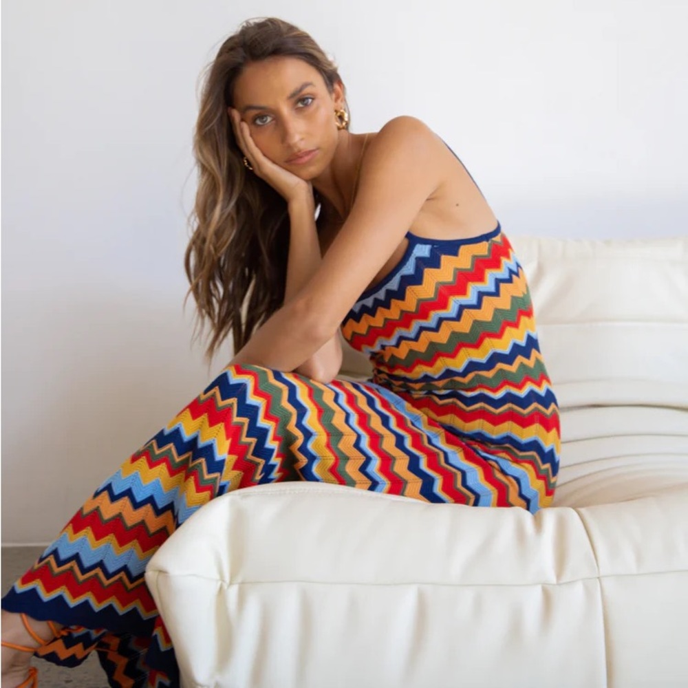 Vrg Girl Long Lunch Knit Maxi Dress